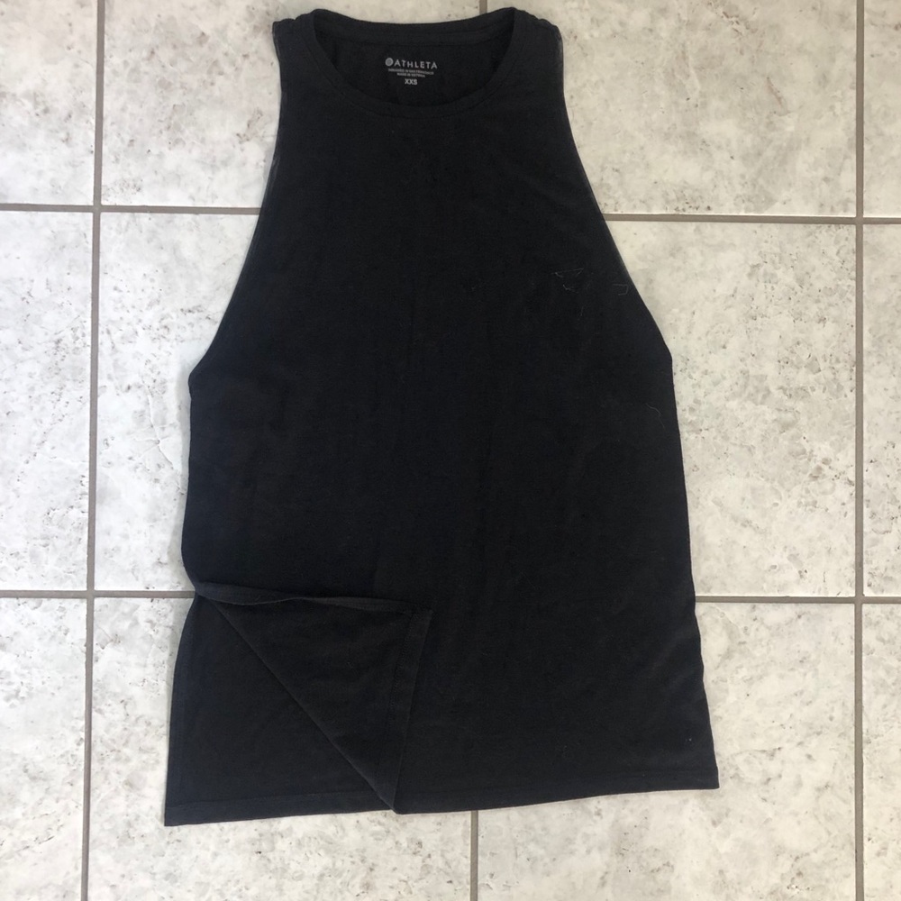 Athleta black tank top xxsmall
